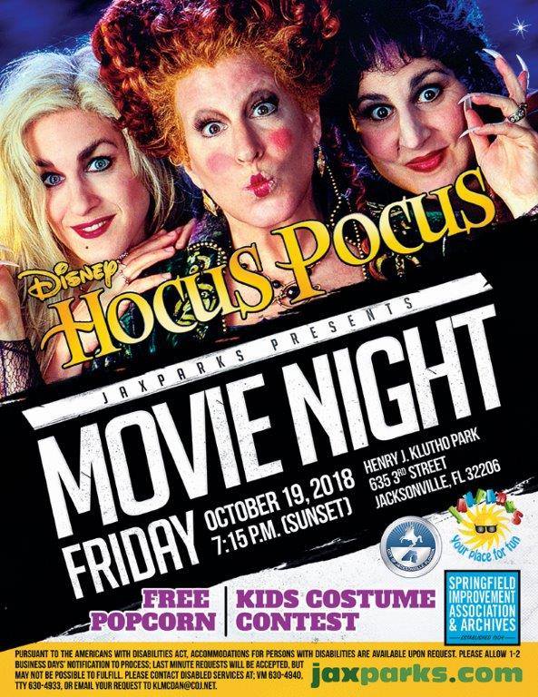 Hocus Pocus movie night poster