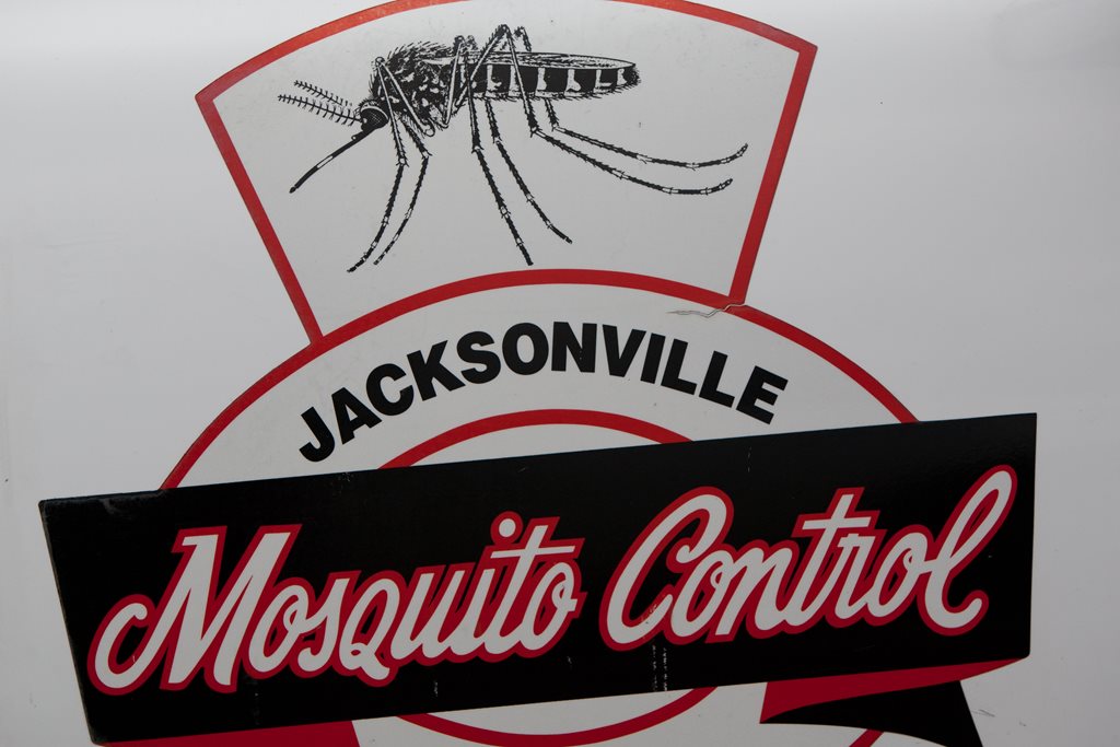 Decal on a Mosquito Control truck
