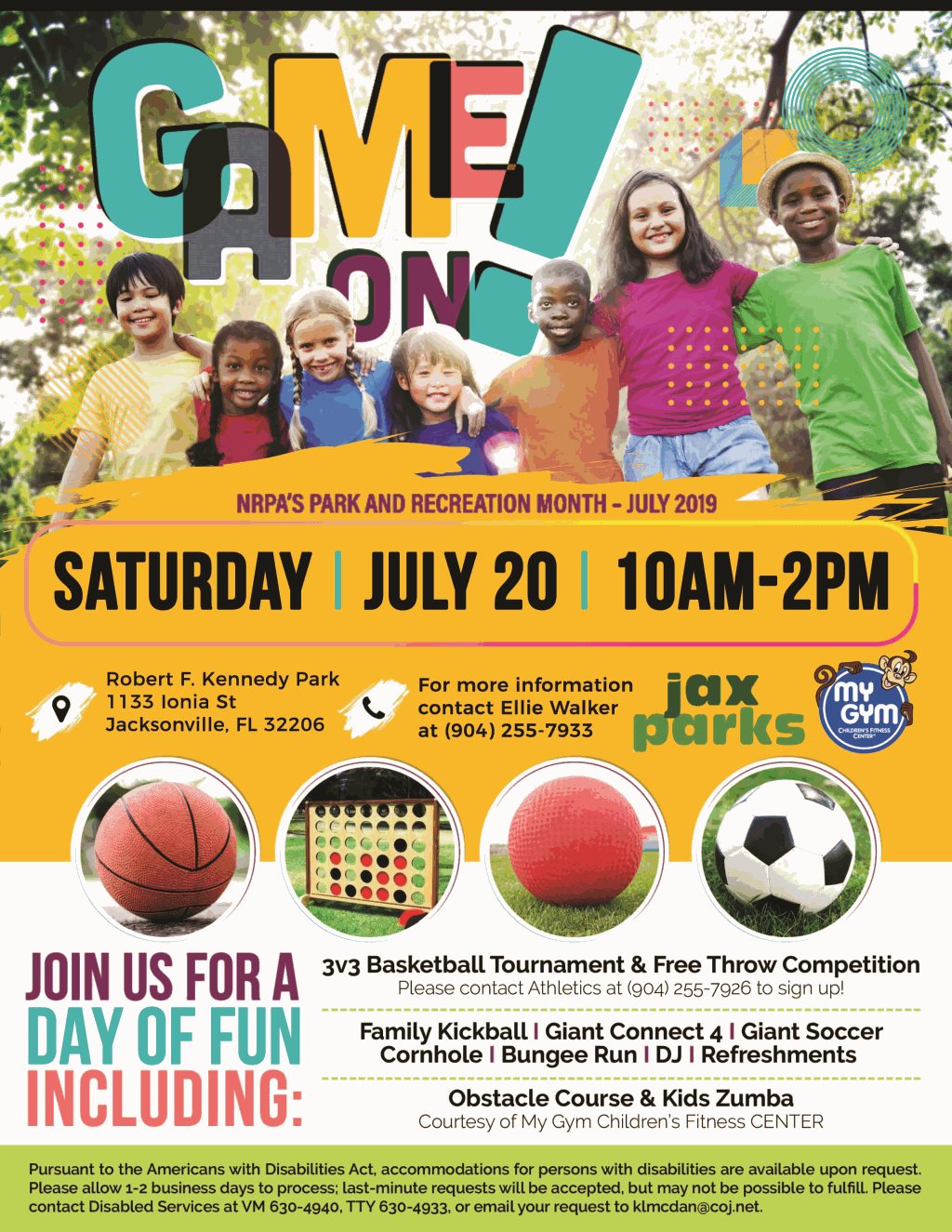 jaxparks parks and rec day flyer