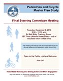 Pedestrian & Bicycle Safety Plan Meeting