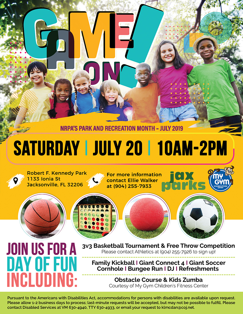 JaxParks Parks and Rec Day Flyer