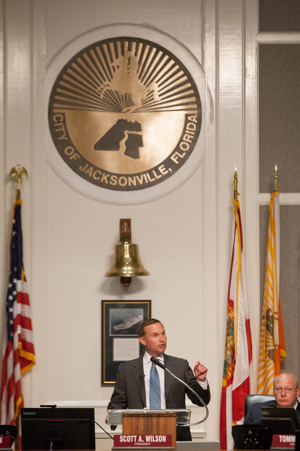 Mayor Lenny Curry presenting his proposed annual budget to City Council on July 15, 2019