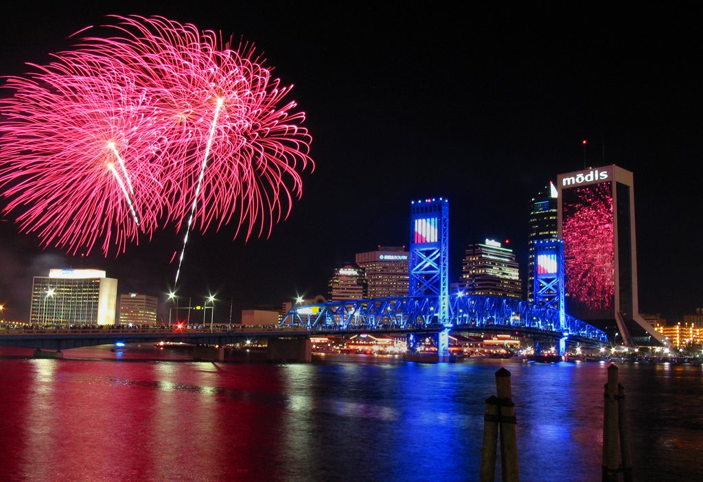 fireworks in downtown jacksonville florida