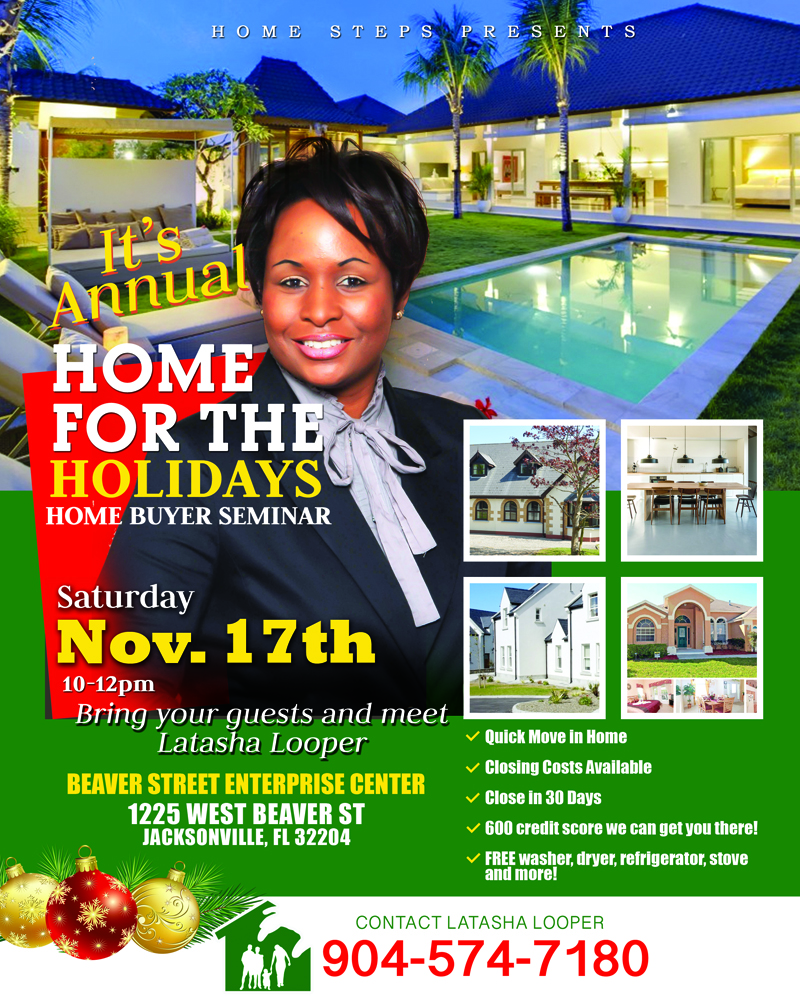 HOME FOR THE HOLIDAYS flyer