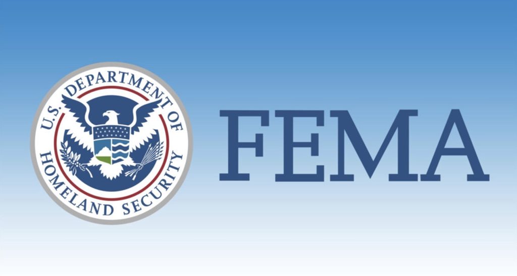 FEMA Logo with blue gradient background