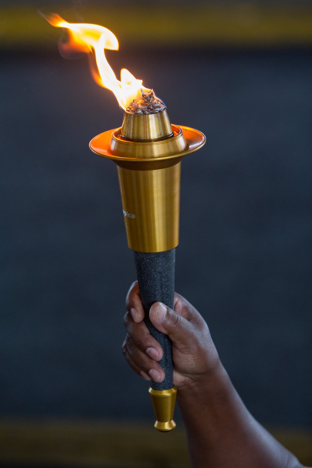 The torch from the Jacksonville Senior Games