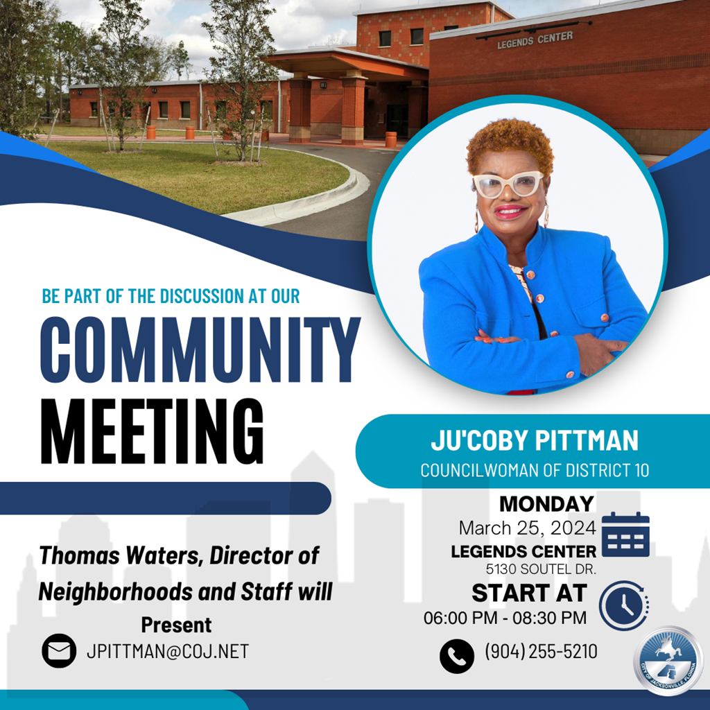 Be a part of the discussion at the Community Meeting