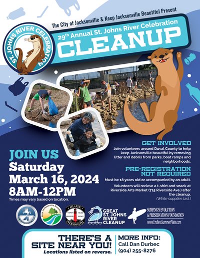 St Johns River Cleanup Flyer FRONT