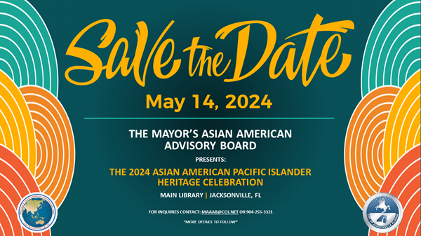 Asian American Pacific Islander  Heritage Celebration  Save the Date graphic