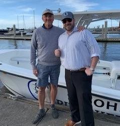 Picture of Council Member Kevin Carrico and St. Johns Riverkeeper Captain Steve touring the District 4 waterways on March 5, 2021