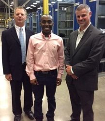 June 15, 2018 photo of Council Member Garrett Dennis at a tour of the Mercedes Benz facility in Jacksonville.