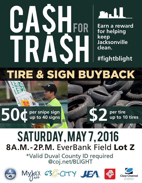 Tire and Sign Buyback flier