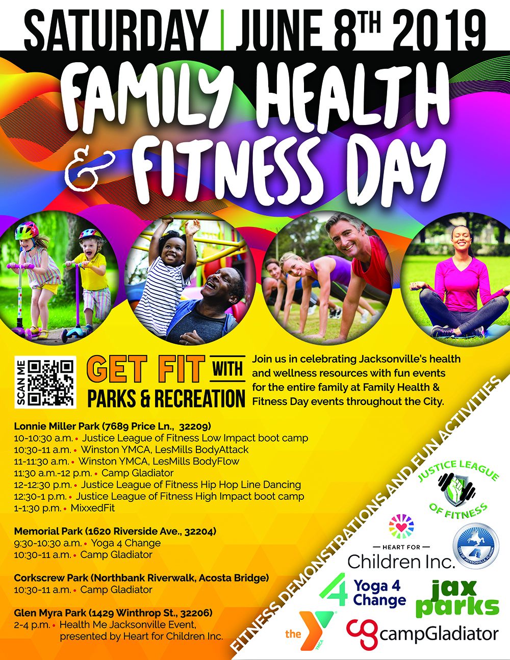 JaxParks Family Health and Fitness Day Flyer