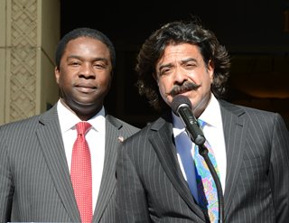 Mayor Brown and Shad Khan