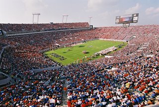 A view inside the stadium fromt eh Florida-Georgia game in 2009