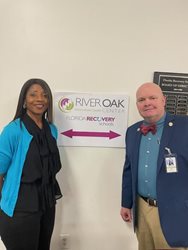 CM Clark-Murray and Dan Renaud, Executive Director of River Oak Center