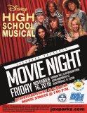 High School Musical movie night flyer