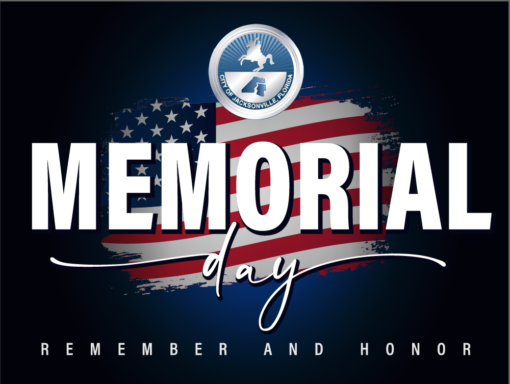 memorial day graphic with american flag