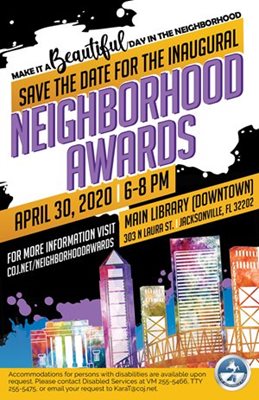 Neighborhood Awards Save the Date Flyer
