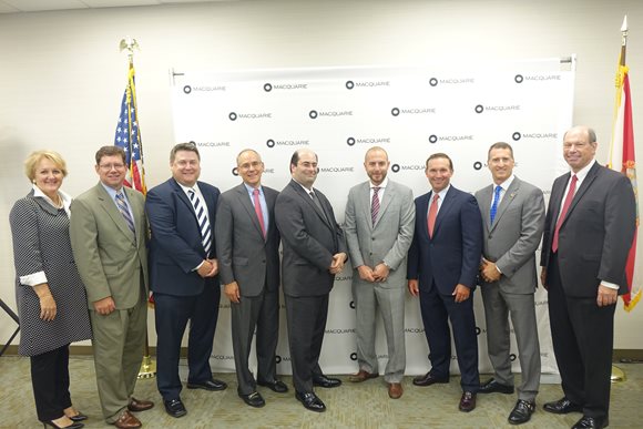 Macquarie Group announced their move to Jacksonville in a news conference on July 30, 2015