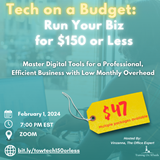 Tech on a Budget Virtual Course