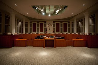 A view of the Council Chambers