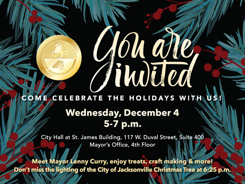 City Hall Holiday Open House invitation