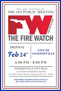 Fire Watch Public Meeting Flyer