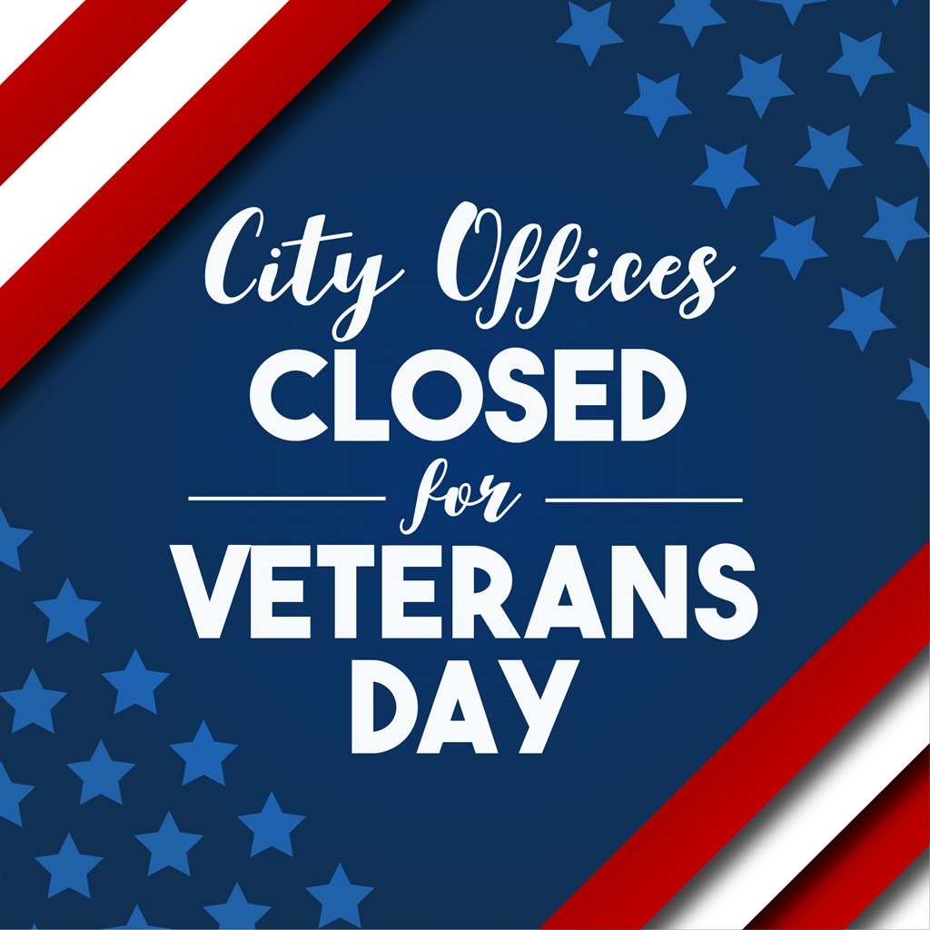 city offices closed for veterans day