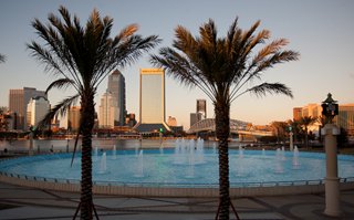 A view of Downtown Jacksonville from Friendship Fountain 