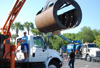 A lightning loader comeptition at the recent American Public Works Association Equipment Rodeo here in Jacksonville