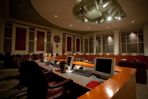 Photo of the City Council Chamber.