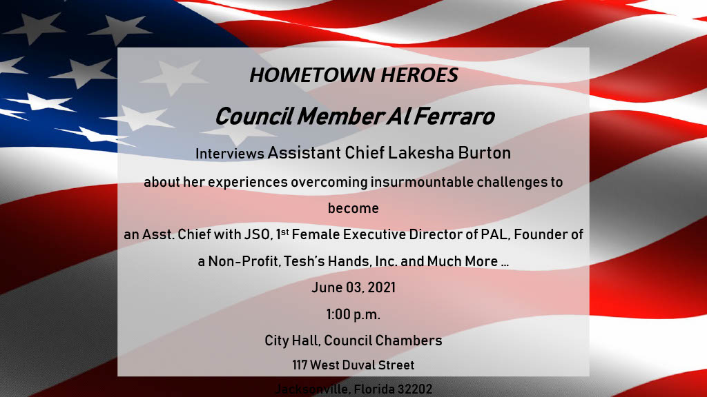 June 3, 2021 Hometown Heroes Flyer.  Full text shown to the right.