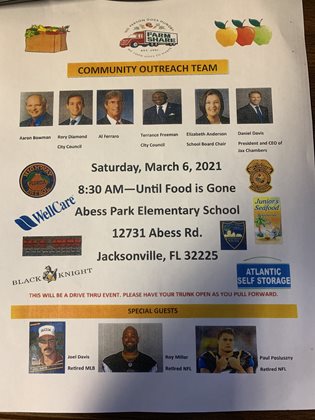 FarmShare Food Giveaway Saturday March 6th 2021 at Abess Park Elementary School