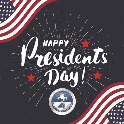 happy presidents day graphic