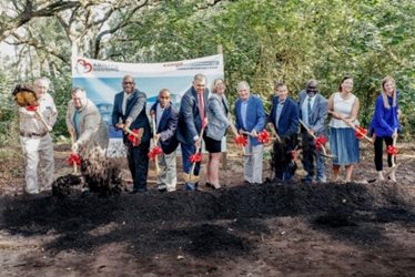 October 25, 2018 photo of the groundbreaking at the Village at Hyde Park.