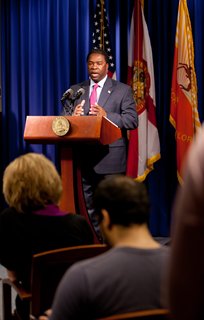 Mayor Brown Introducing his Economic Development Legislation on March 27, 2012