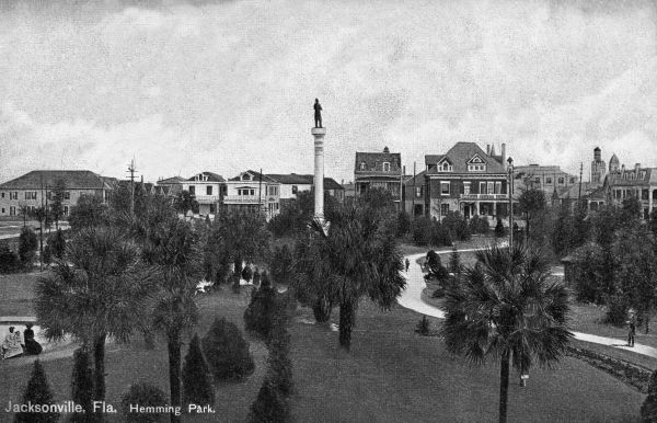 A photo of Hemming pArk circa 1910, from the State Library & Archives of Florida