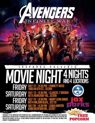 JaxParks Movie Night poster