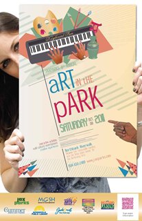 8th Annual art in the Park flyer