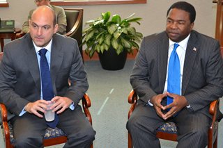 Duval County Public Schools Superintendant Dr. Nikolai Vitti and Mayor Alvin Brown