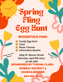 Spring Fling Egg Hunt Poster