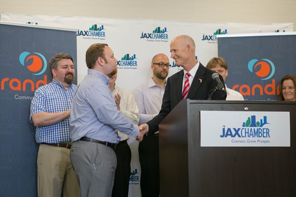 Governor Rick Scott announced that randrr, a digital platform that helps connect individuals with job opportunities, will be creating up to 200 software developing jobs in Jacksonville by 2018