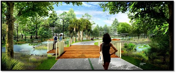 Concept: Park overlook in McCoys Creek