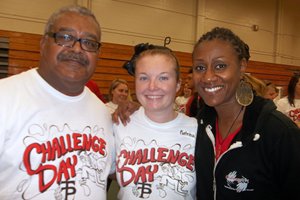 Cedric Cruse and participants in Terry Parker's Challenge Day