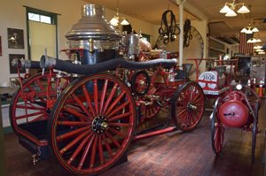 antique fire truck at fire museum