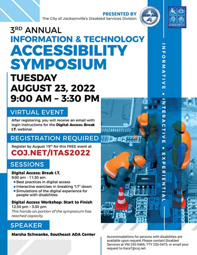IT Accessibility Symposium Flyer