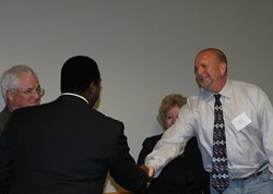 Environmental-Award-winners-Dr--Gary-Bowers-(left)-and-Kevin-Songer-with-Mayor-Alvin-Brown-and-Christi-Veleta