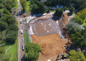 Broward pond construction - February 2022