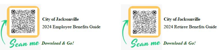 QR code for employee and retiree benefit guide